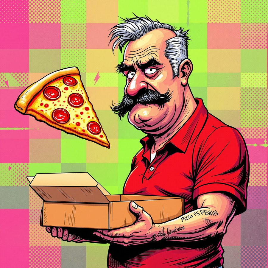 Mr. Pizza alter ego fan illustration